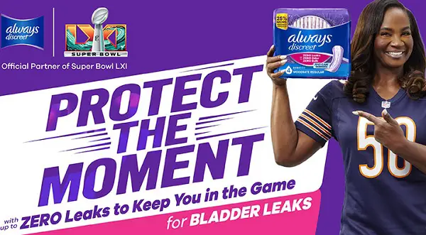 Always Discreet Protect the Moment Sweepstakes – Win Super Bowl LXI Tickets & $5,000
