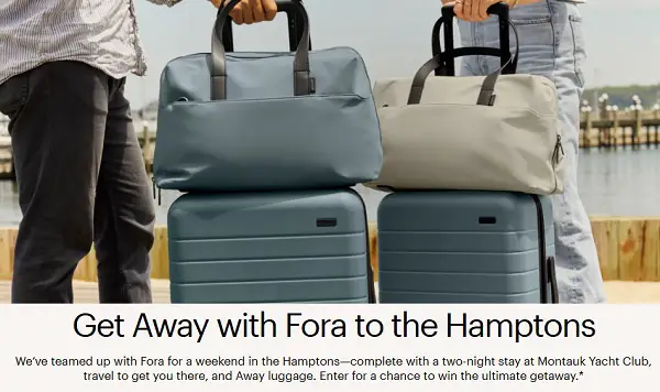 Hamptons 2026 Giveaway: Win a Montauk Yacht Club Getaway with Away Luggage