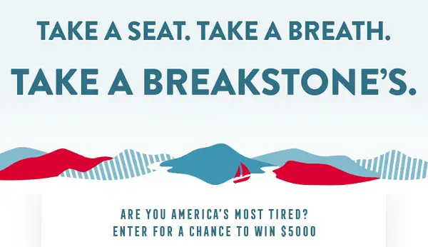Breakstone’s Most Tired Person Sweepstakes: Win $5,000 Visa Gift Cards
