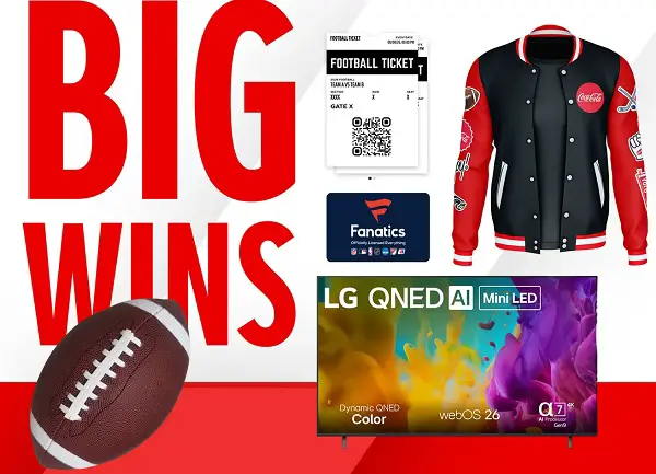 Coca-Cola 2026 Friday for the Win U.S. Hockey Sweepstakes – Win Smart TVs & Weekly Prizes [168 Winners]