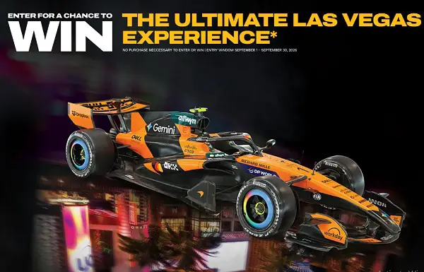 DEWALT Formula 1 Las Vegas Sweepstakes 2026: Win a $21,502 F1 Trip