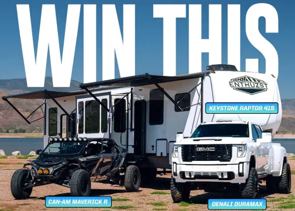 Dream Diesel DDG56 Sweepstakes: Win a $230,000 GMC, Keystone Raptor, Can-Am & Cash Prize
