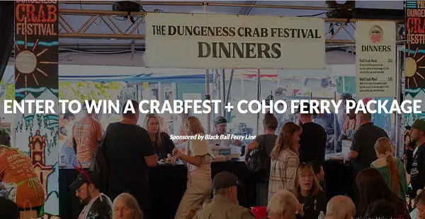 Dungeness Crab Festival Contest – Win Ferry Fare for Two & Dungeness Crab Dinners