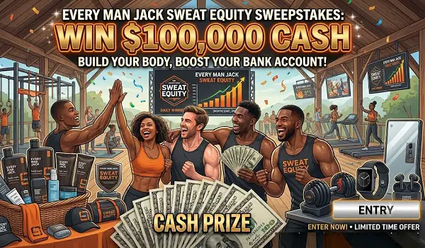 Every Man Jack Sweat Equity Sweepstakes: Win $100,000 Cash
