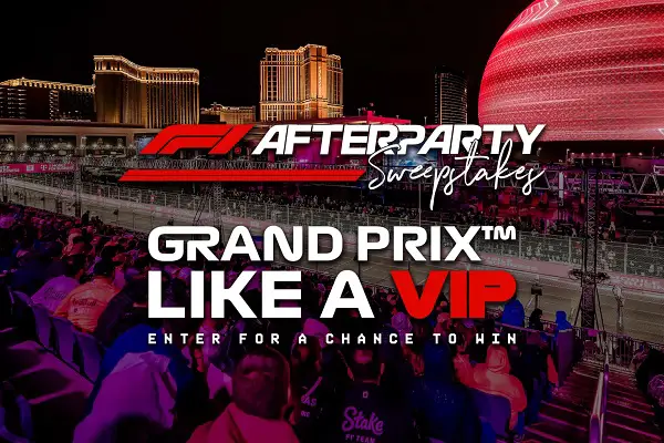 F1 Las Vegas Grand Prix Afterparty Sweepstakes: Win a $28,302 Formula 1 Weekend Experience