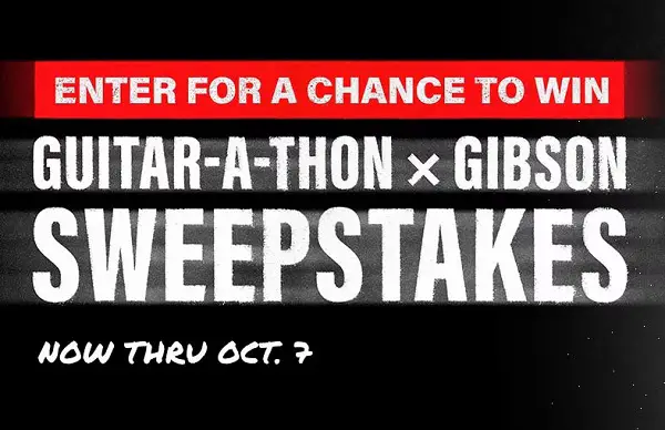 Fall Guitar-a-thon Sweepstakes – Win a Nashville Trip, Custom Gibson Guitar & More