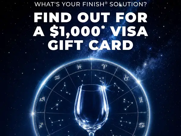 What’s Your Finish Solution Sweepstakes – Win a $1,000 Visa Gift Card