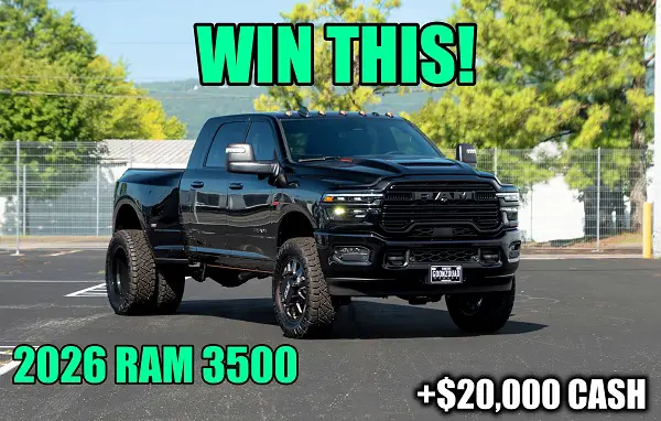 Goonzquad Giveaway: Win a 2026 RAM Laramie Diesel Truck + $20,000 Cash