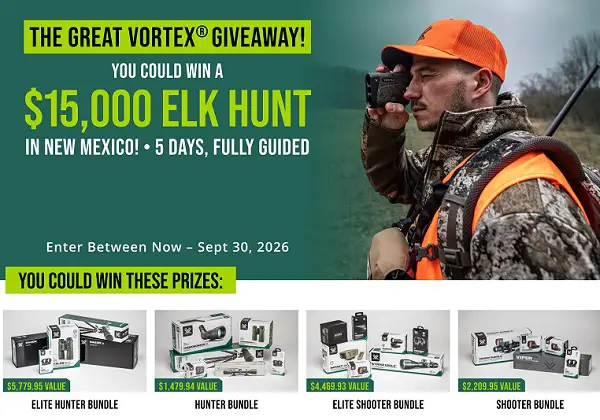 The Great Vortex Giveaway 2026: Win a $15,000 New Mexico Elk Hunt Trip