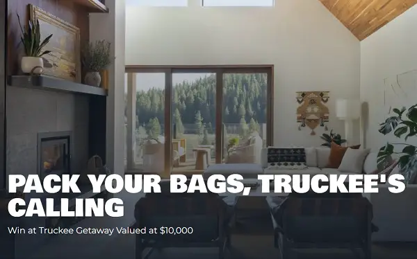 Guesthouse Lake Tahoe Sweepstakes – Win a $10,000+ Truckee Getaway for Up to 6