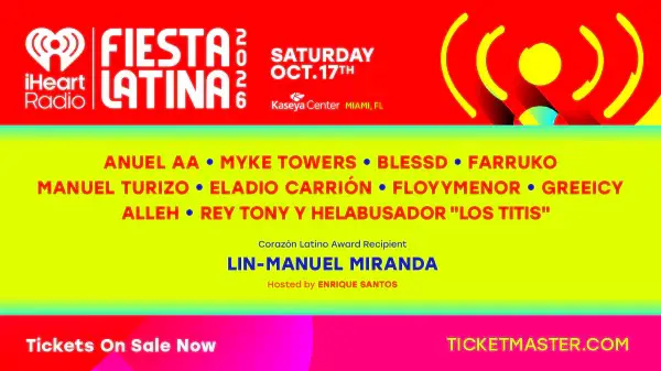 2026 iHeartRadio Fiesta Latina Flyaway Sweepstakes – Win a Miami Concert Trip [30 Winners]