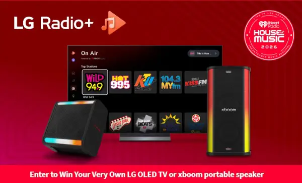 iHeartRadio House of Music & LG Sweepstakes – Win LG TVs & Speakers [23 Winners]