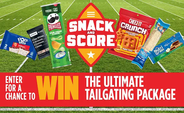 Kellanova Snack & Score Sweepstakes: Win $2,500 Cash & Fanatics Gift Cards [22 Winners]