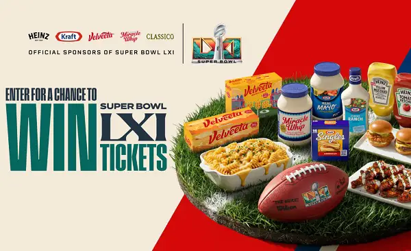 Kraft Back to Football Sweepstakes: Win a $25,000 Super Bowl LXI Prize