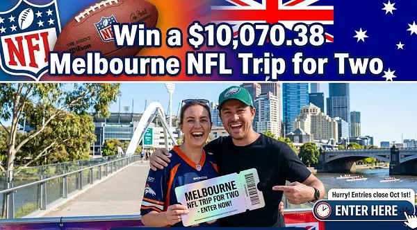 Life Cykel Giveaway: Win a $10,070.38 Melbourne NFL Trip for Two