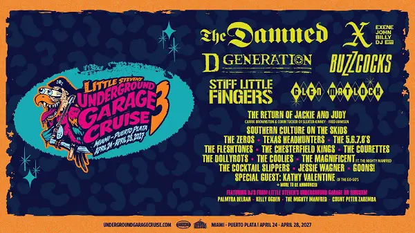 SiriusXM Little Steven’s Underground Garage Cruise 2027 Sweepstakes – Win a $6,350 Cruise Trip for Two