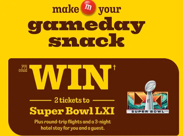 Mars Wrigley NFL Contest 2026/2027 – Win a CAD $20,000 Super Bowl LXI Trip for Two