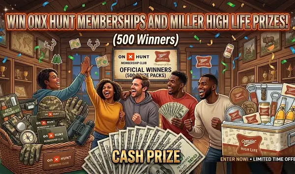 Miller High Life Hunt Instant Win Game: Win onX Hunt Memberships & More [500 Winners]