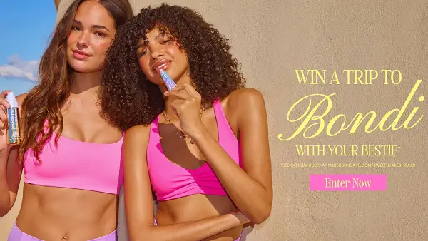 Naked Sundays Win a Trip to Bondi for You + Your Bestie Sweepstakes – Win a $4,999 Sydney Trip or Cash