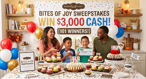 Nothing Bundt Cakes Bites of Joy Sweepstakes: Win $3,000 Cash