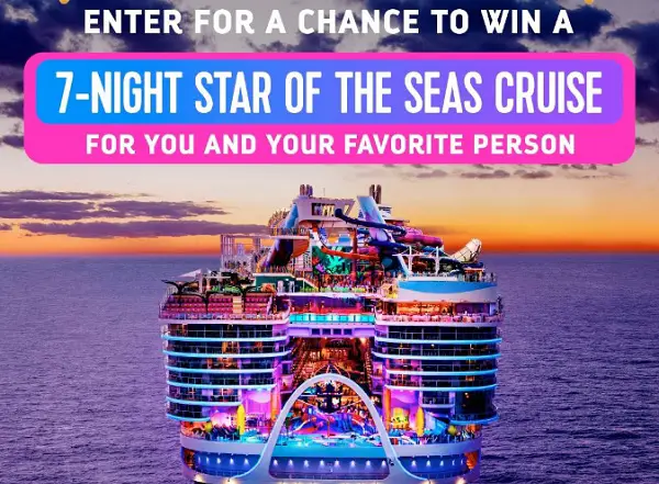 One Year of Star Cruise Giveaway with Royal Caribbean – Win a 7-Night Star of the Seas Cruise for Two