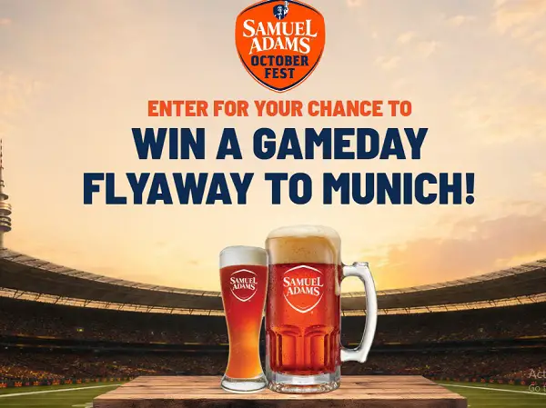 Sam Adams Octoberfest Munich Gameday Experience Sweepstakes: Win a $7,100 Trip to Munich