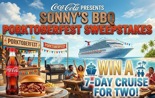 Coca-Cola Sonny’s BBQ Porktoberfest Sweepstakes – Win a 7-Day Cruise for Two