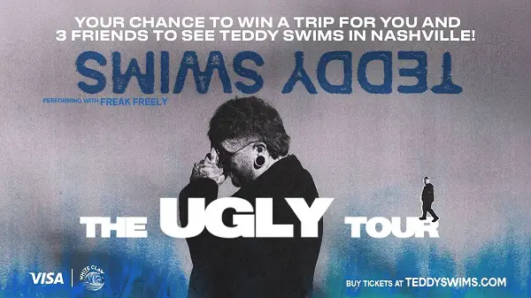 Teddy Swims Flyaway to Nashville Contest: Win a $4,500 Nashville Concert Trip for Four
