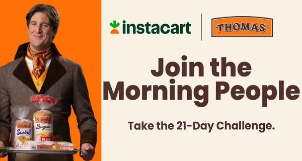 Thomas’ Join the Morning People Sweepstakes – Win Instacart Gift Cards & Prize Packs [30 Winners]