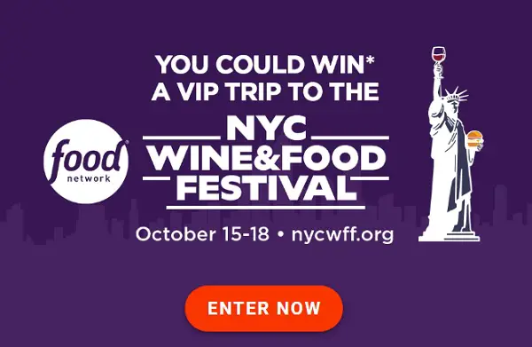 The Valpak Food Network Food & Wine Festival Sweepstakes – Win a $7,000 New York City Trip