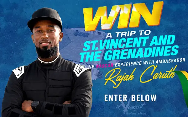 Win a Trip to St. Vincent & the Grenadines + VIP NASCAR Experience