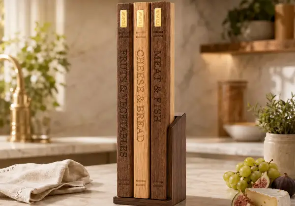 Win A Book-Shaped Wooden Cutting Board Set Giveaway