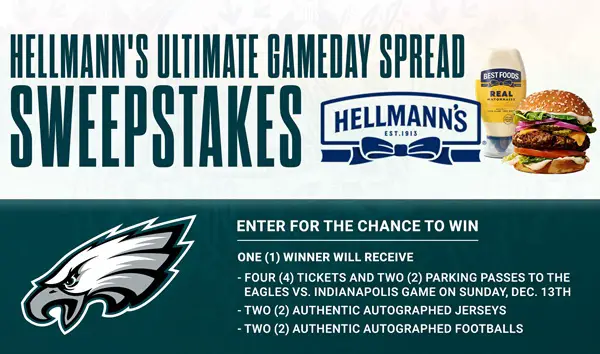 Win The Hellmann's Ultimate Gameday Spread Sweepstakes