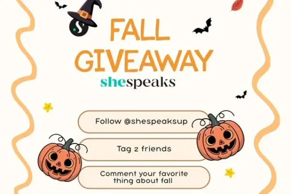 Win SheSpeaks: Fall Giveaway