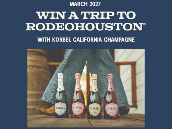 Korbel Rodeo Sweepstakes – Win a $3,000 Houston Rodeo Trip for Four