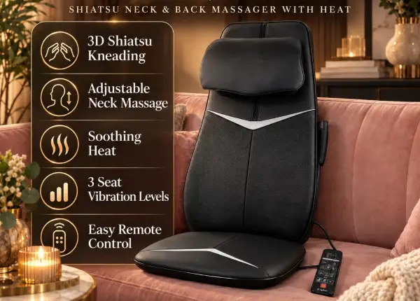 Win A Zyllion Shiatsu Neck & Back Massager With Heat Giveaway