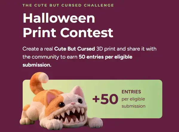 Polymaker Halloween Giveaway 2026: Win 3D Printers and Accessories!