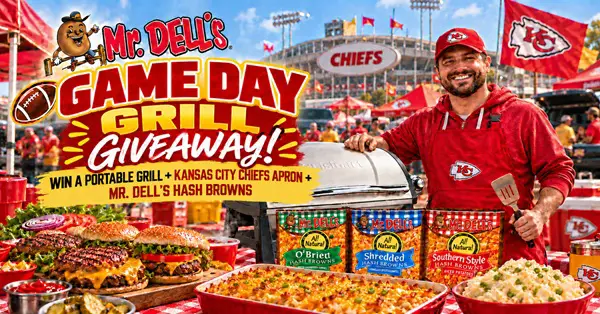 Win A Chief's Apron, Portable Grill, & Hash Browns!