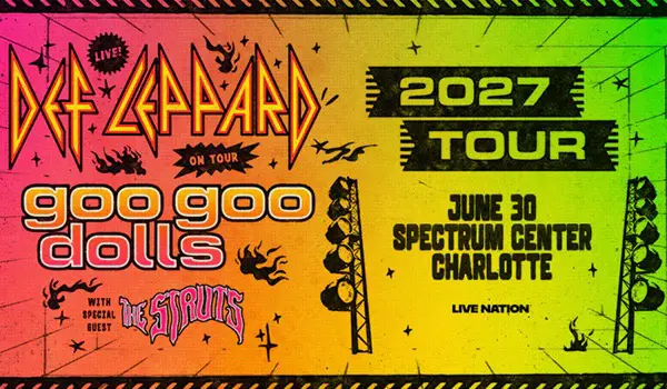 Win Ticket to See Def Leppard & Goo Goo Dolls in Charlotte Sweepstakes