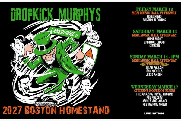 Dropkick Murphys Ticket Sweepstakes: Win Two Tickets to MGM Music Hall Fenway
