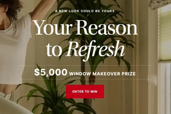 Reasons U.S. Sweepstakes: Win $5,000 Toward Blinds To Go Products