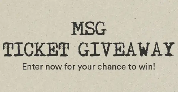 Win Dave Matthews Band MSG Ticket Giveaway