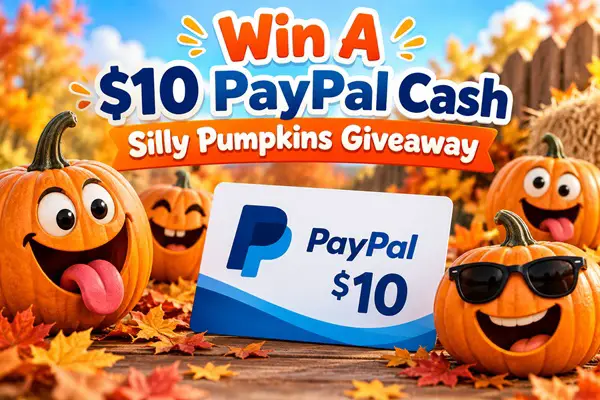 Win A $10 PayPal Cash Silly Pumpkins Giveaway