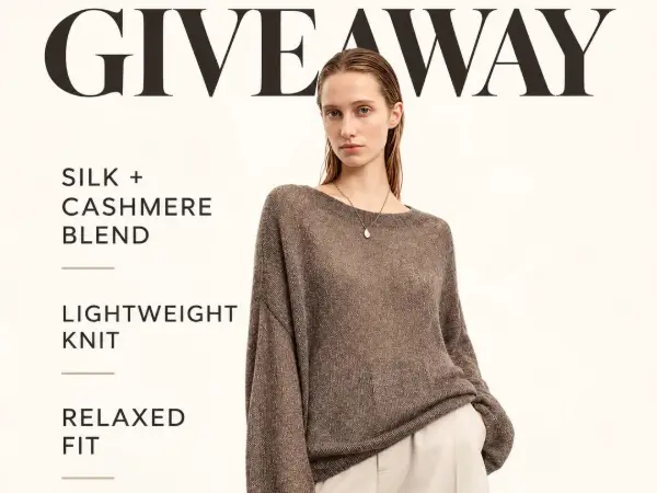 Win A Meilleur Moment Silk & Cashmere Blend Sweater Giveaway