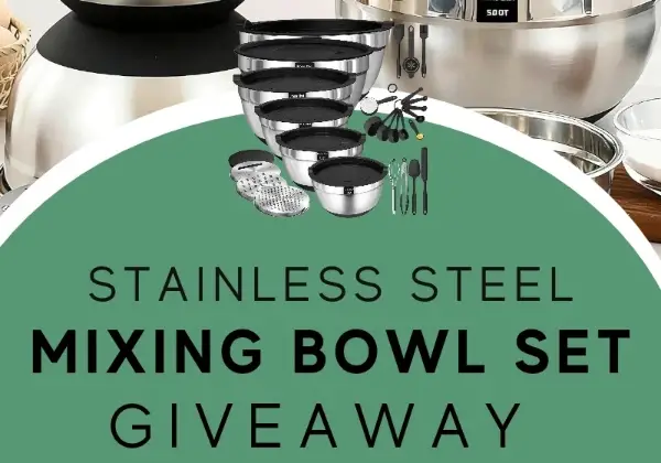 Win Stainless Steel Mixing Bowl Set Giveaway