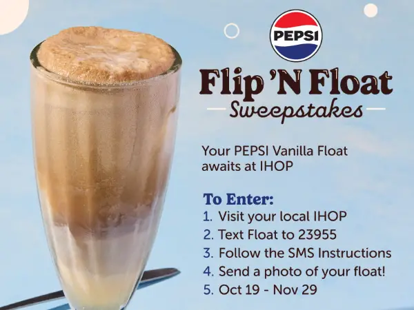 Win IHOP Pepsi and Pancakes for a Year Sweepstakes