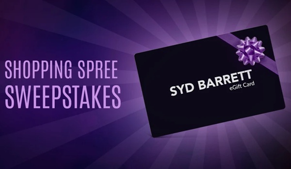 Win The Syd Barrett Shopping Spree Sweepstakes