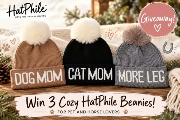 Win 3 Cozy HatPhile Beanies for Pet and Horse Lovers Giveaway
