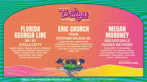 Win Tortuga Music Festival 2027 SiriusXM Sweepstakes