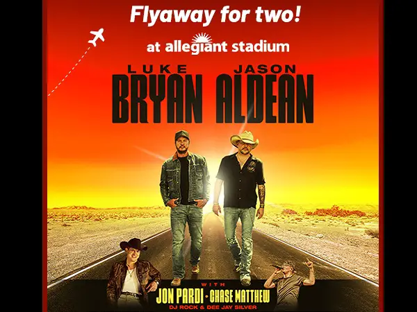 Allegiant Double Down Tour Flyaway Sweepstakes: Win a $2,258 Las Vegas Concert Trip for Two